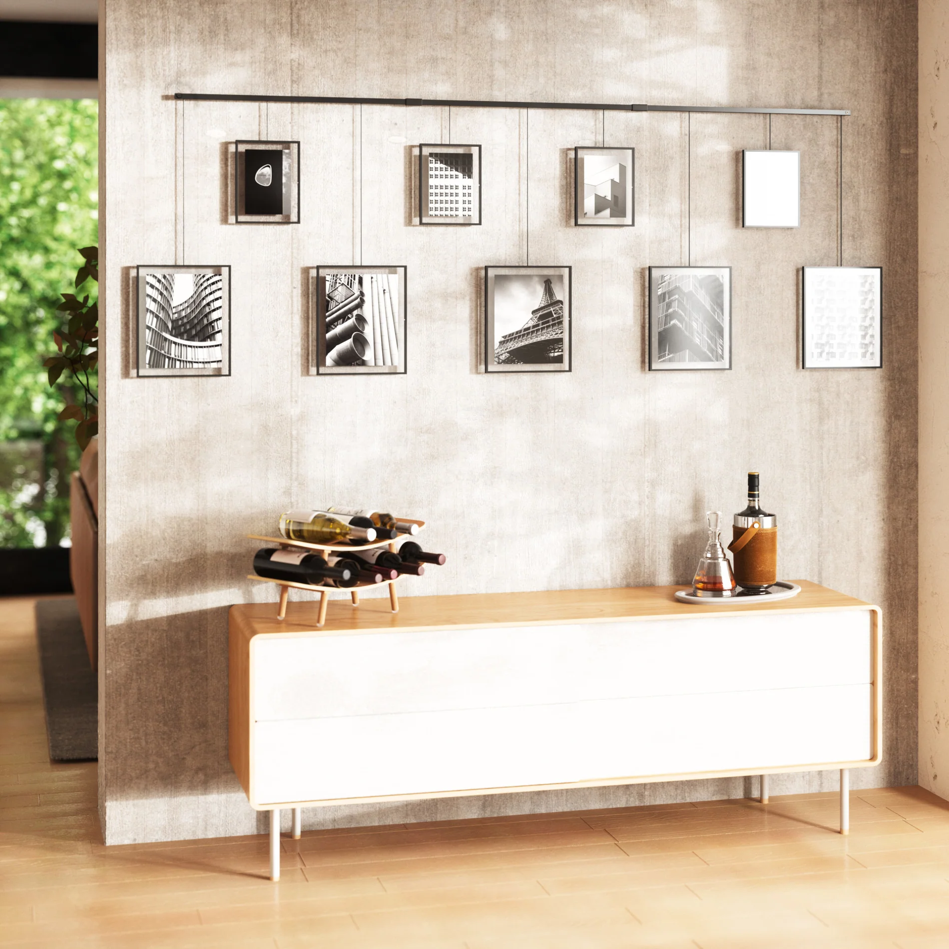 UMBRA Exhibit Wall Picture Frames, Set of 9 - Image 3