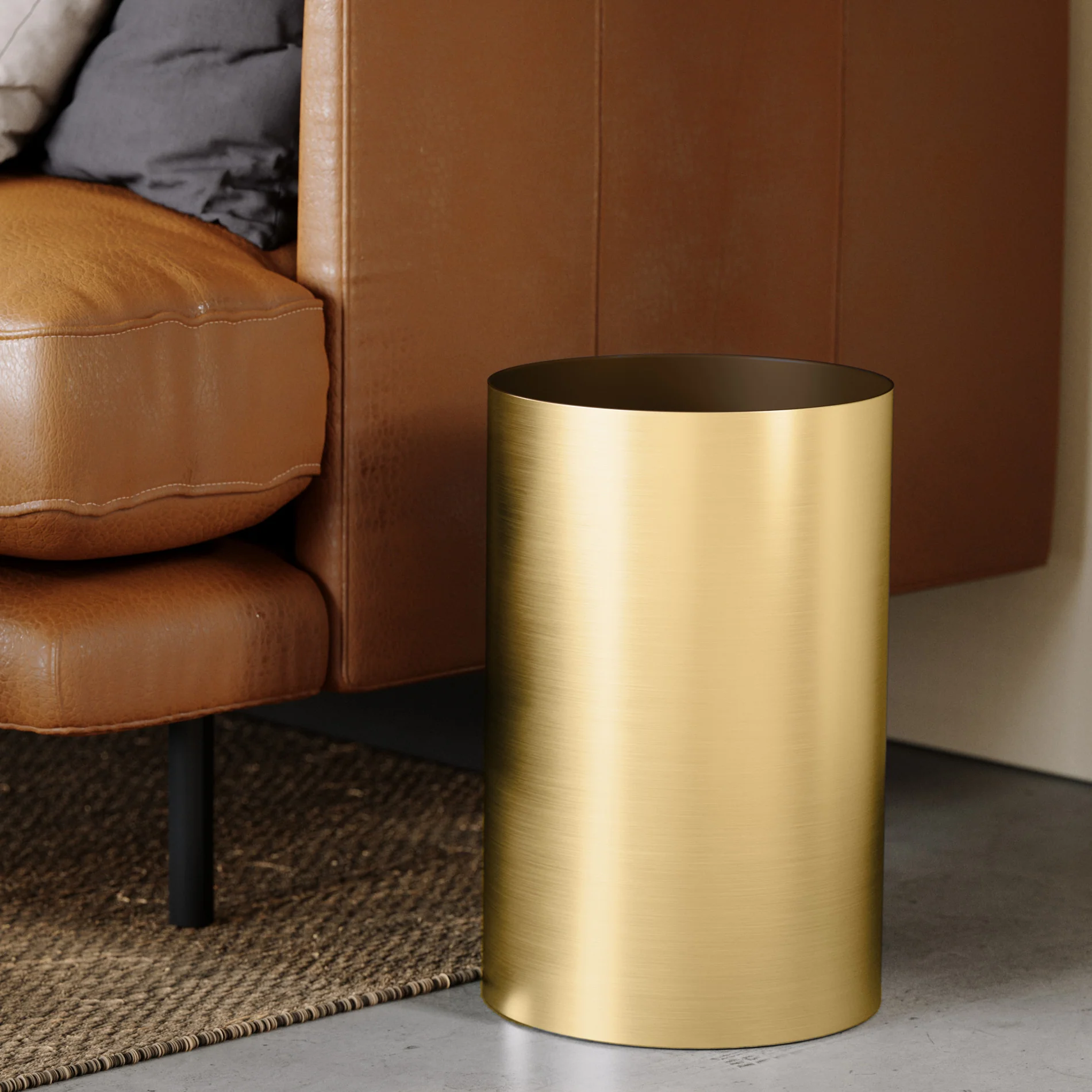 UMBRA Metalla Trash Can - Image 2