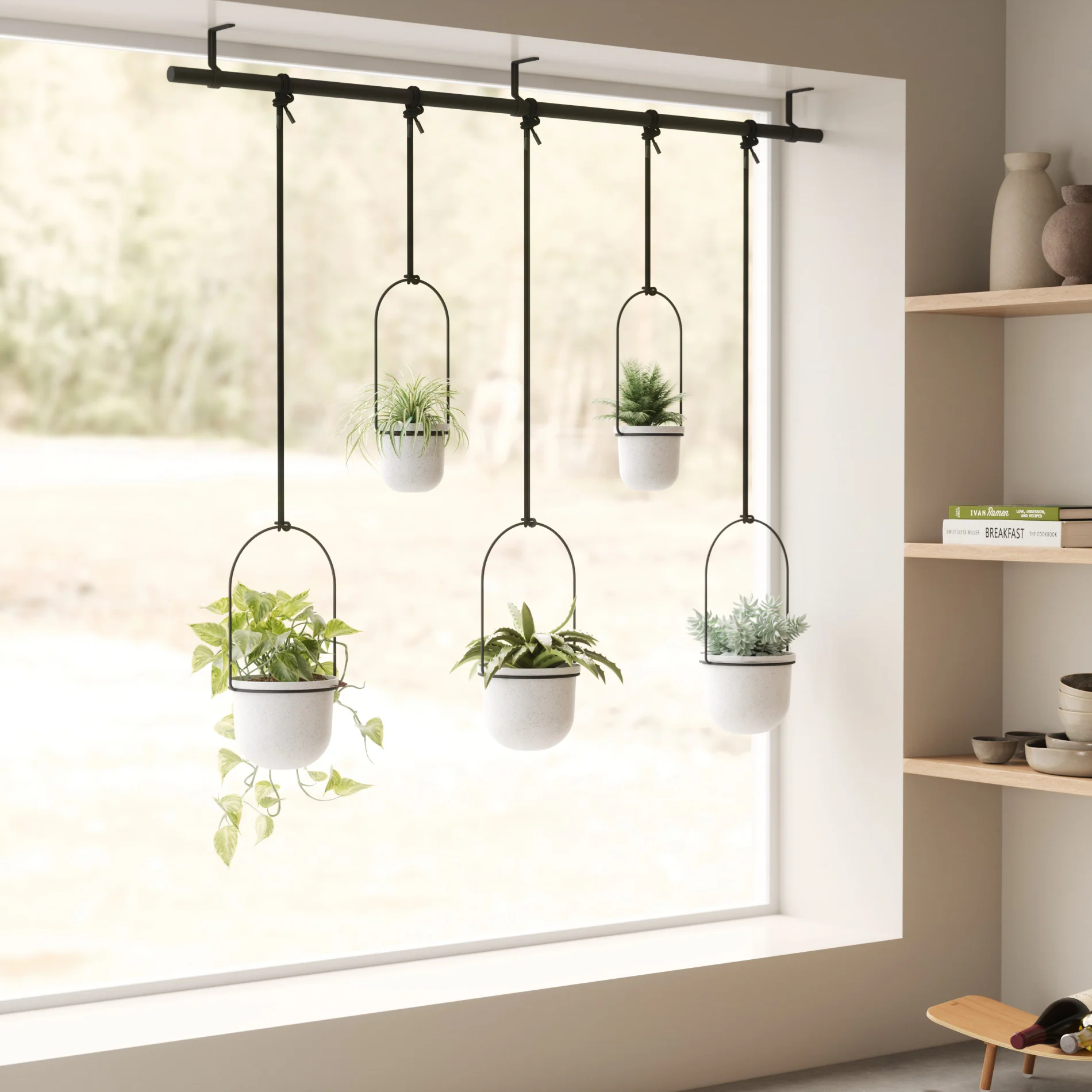 UMBRA Triflora Hanging Planters, Set of 5 - Image 7