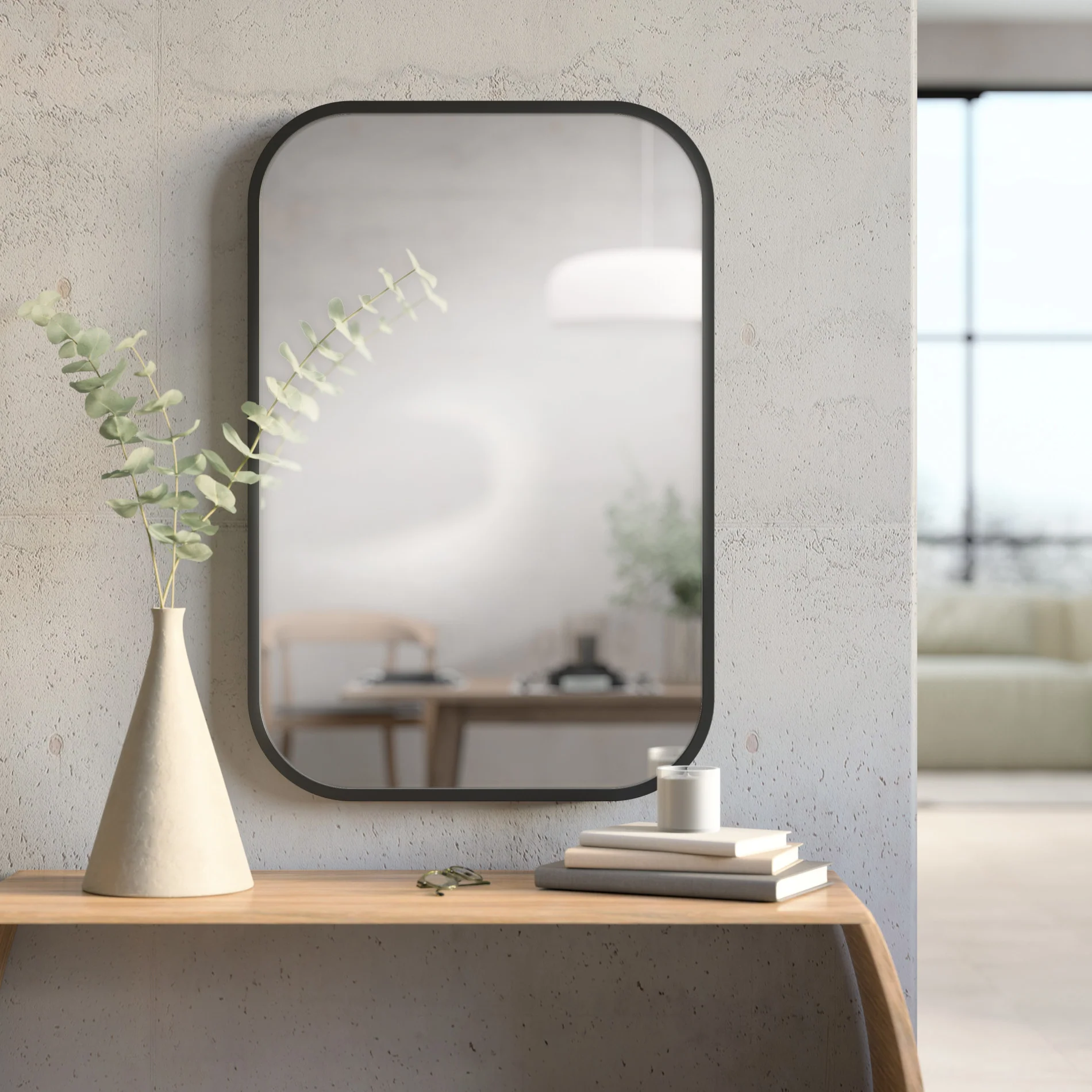 UMBRA Hub Rectangle Wall Mirror - Image 2
