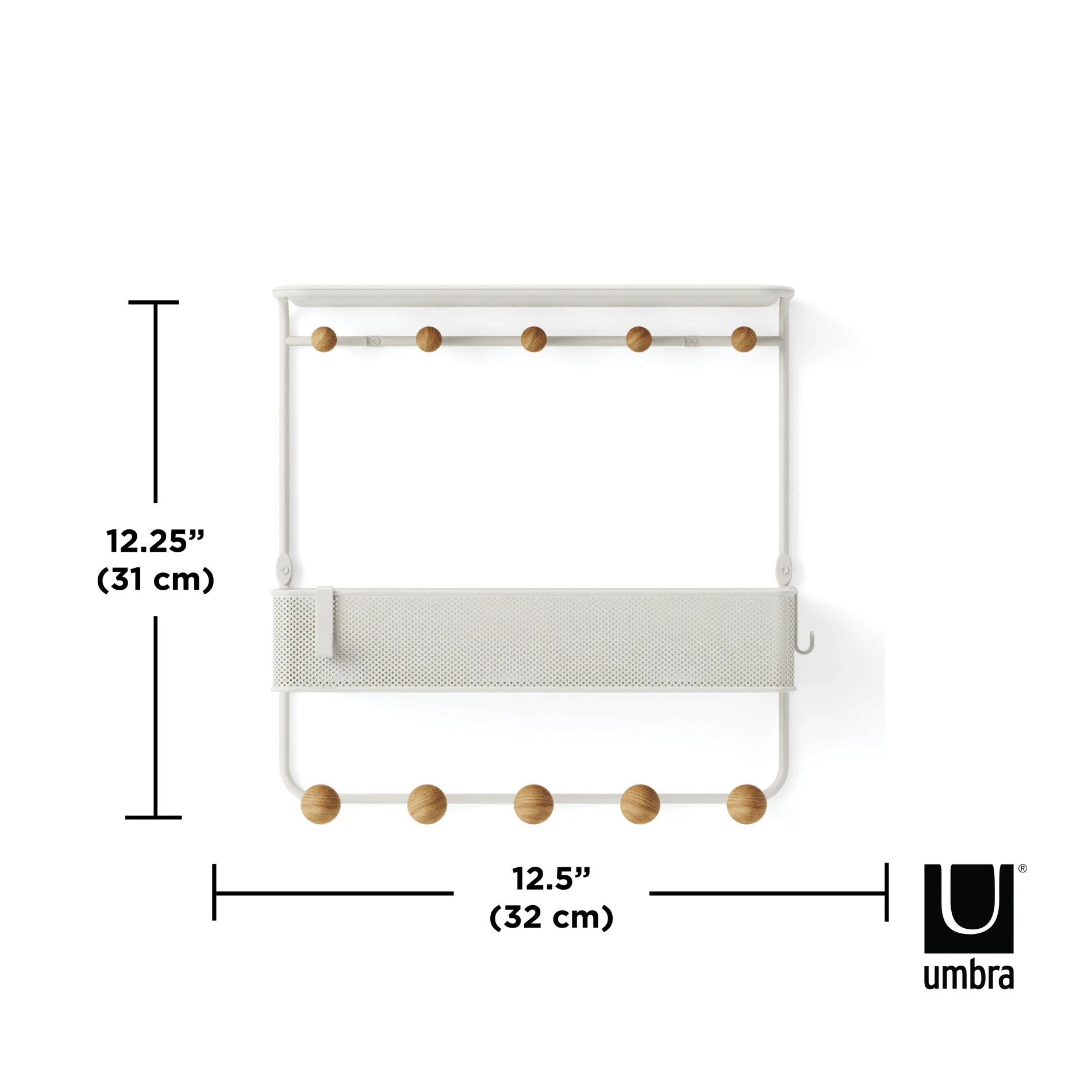 UMBRA Estique Shelf with Hooks - Image 5