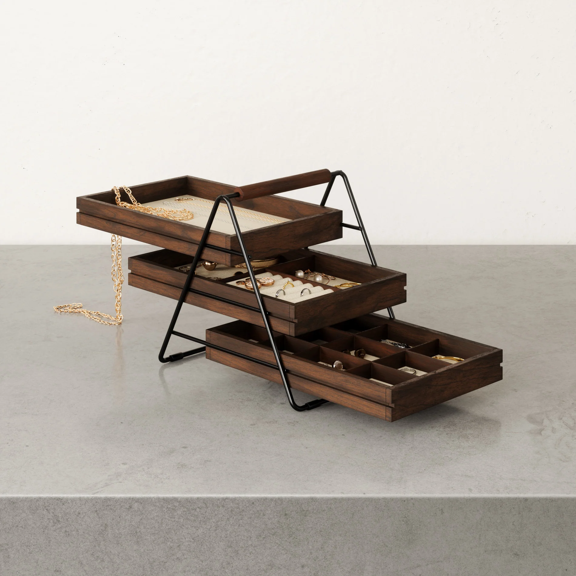 UMBRA Terrace 3-Tier Jewelry Tray - Image 4