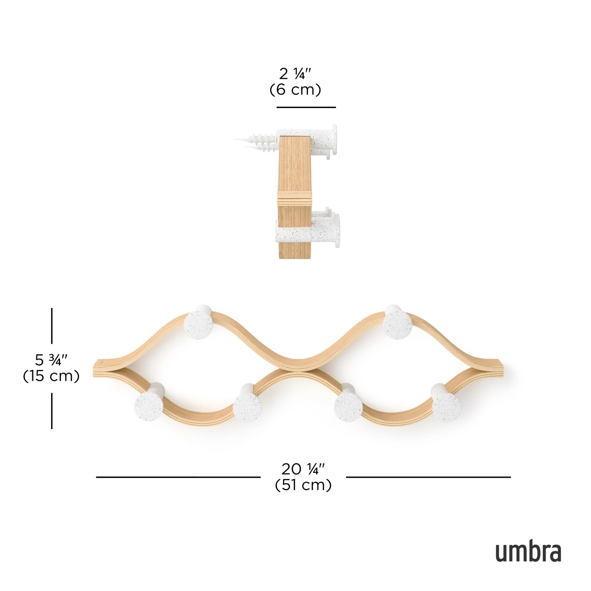 UMBRA Montage 6 Wall Hook — Shelf - Image 10