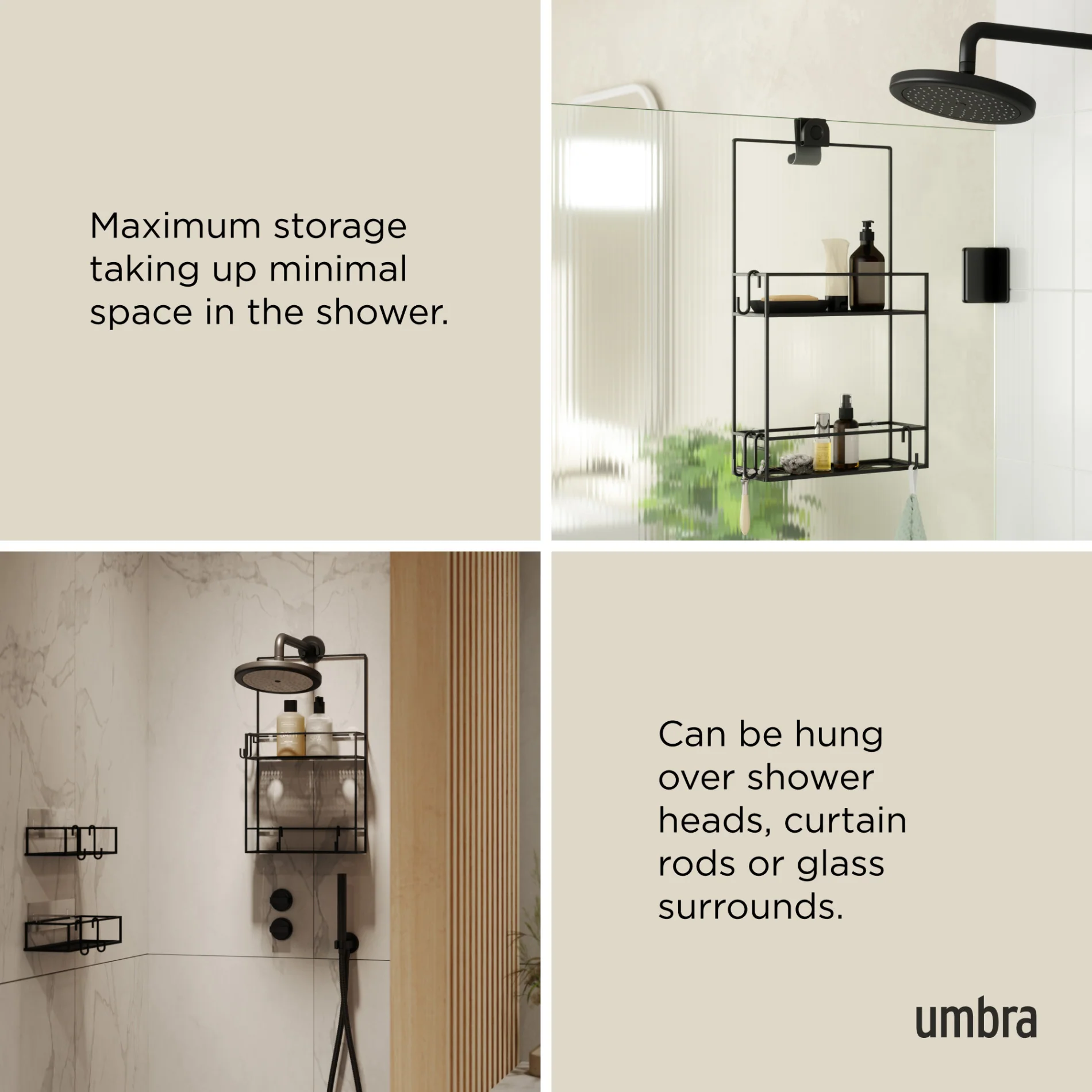UMBRA Cubiko Shower Caddy — Shelf - Image 4