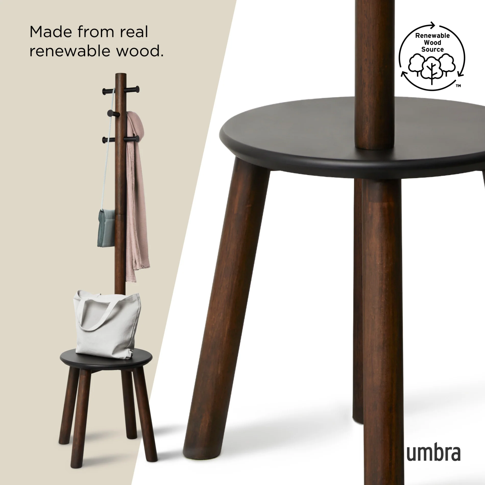 UMBRA Pillar Stool and Coat Rack - Image 5