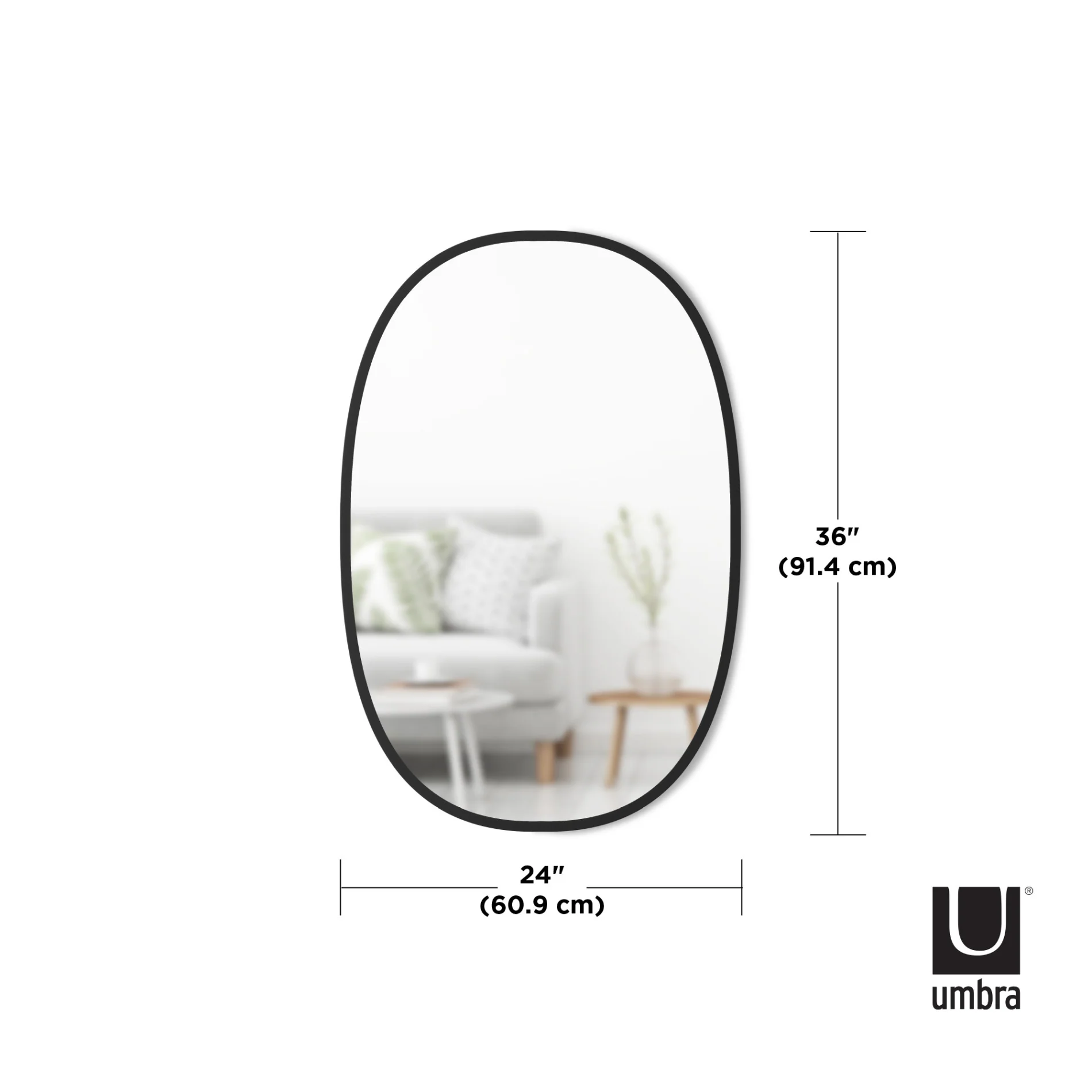 UMBRA Hub Oval Wall Mirror - Image 7