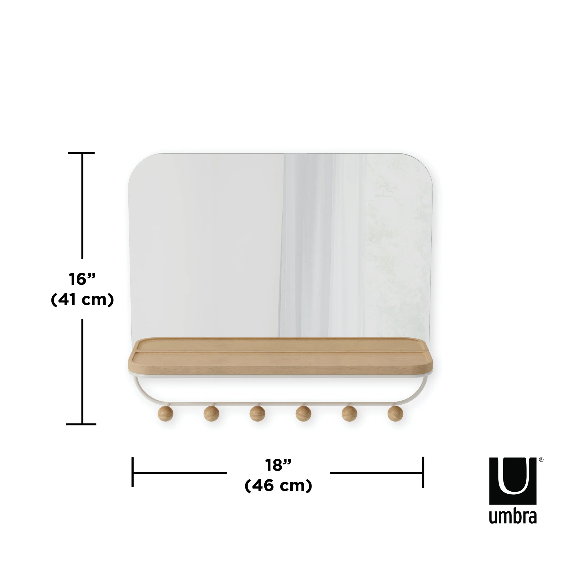 UMBRA Estique Mirror with Hooks - Image 10