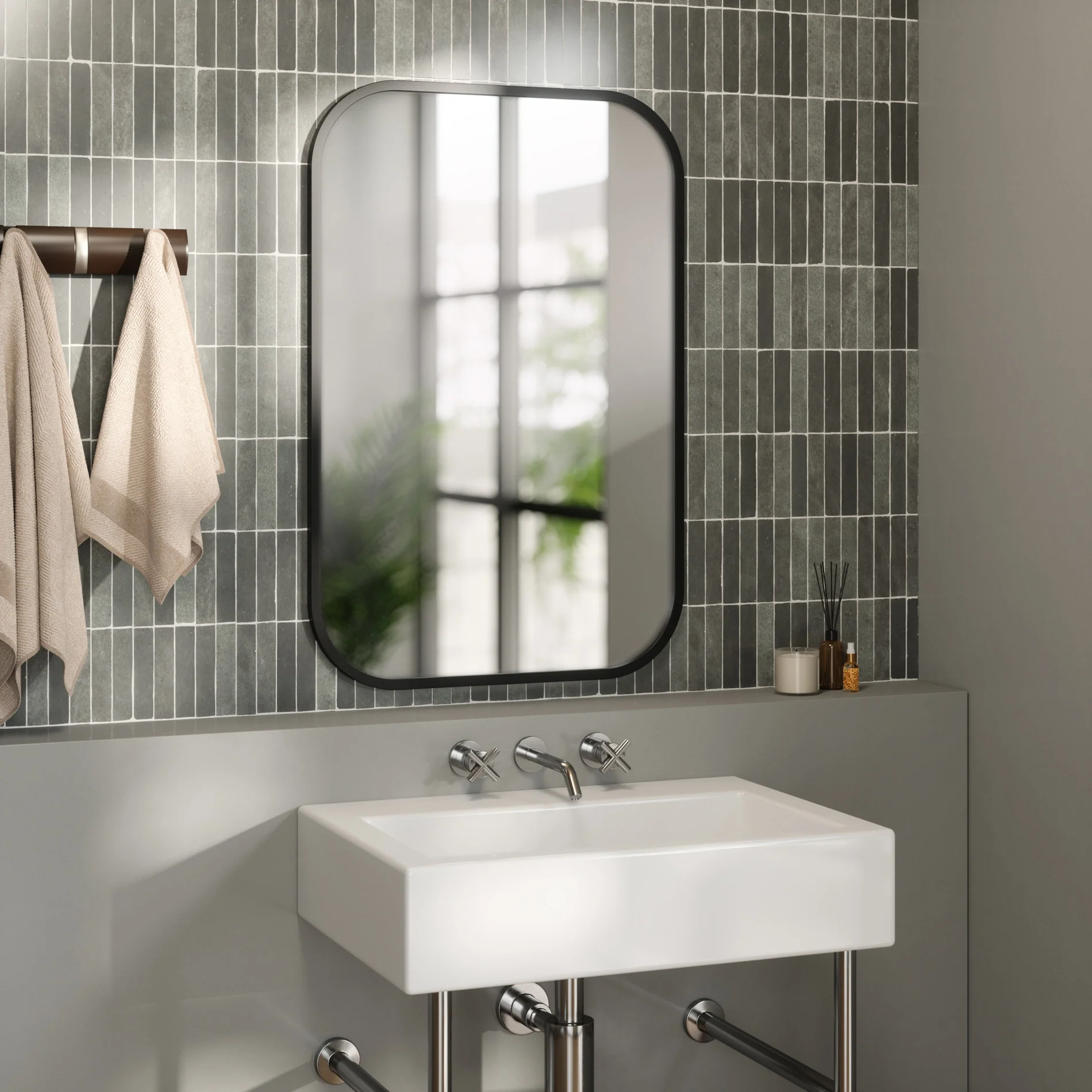 UMBRA Hub Rectangle Wall Mirror - Image 3