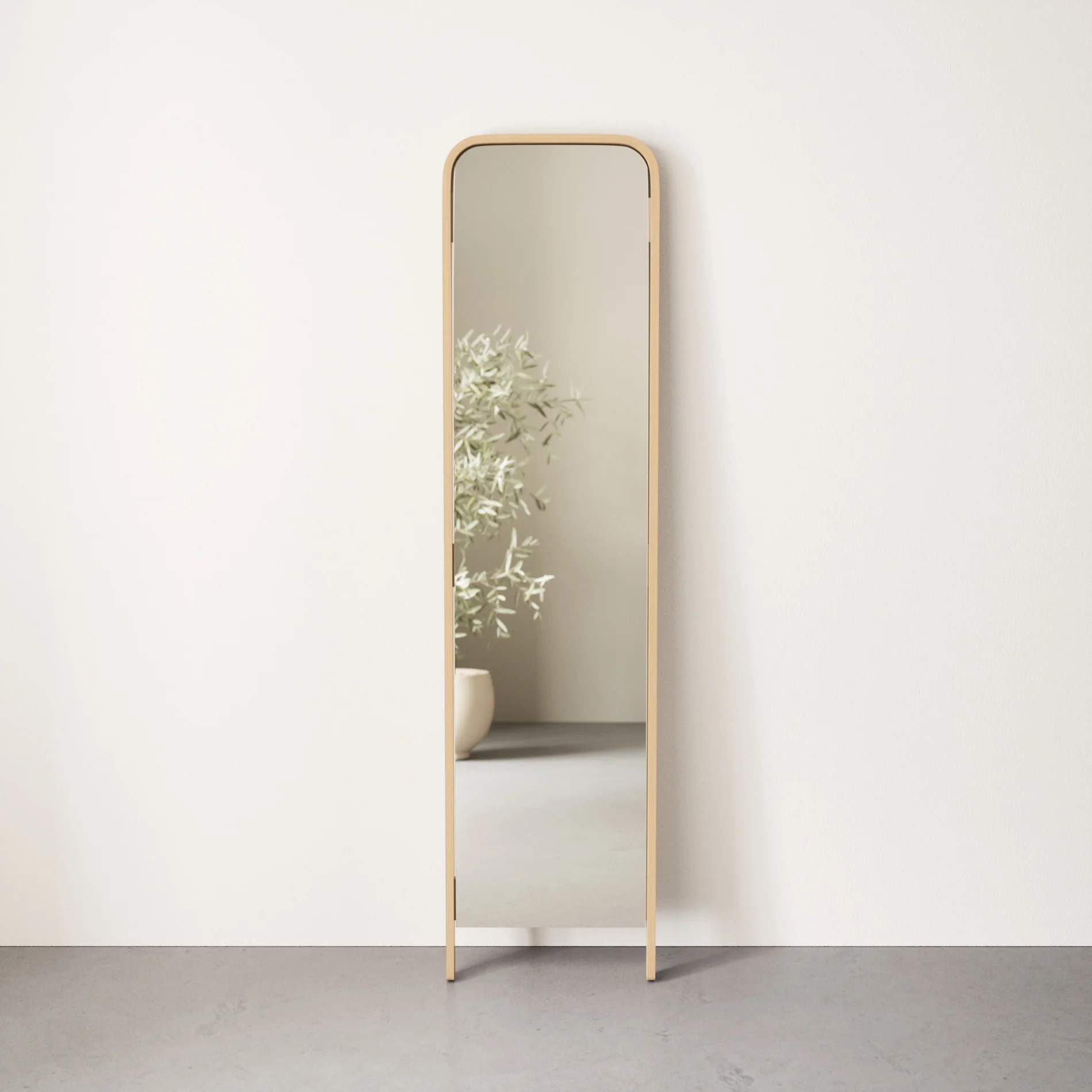 UMBRA Bellwood Leaning Mirror — Color: Natural - Image 4