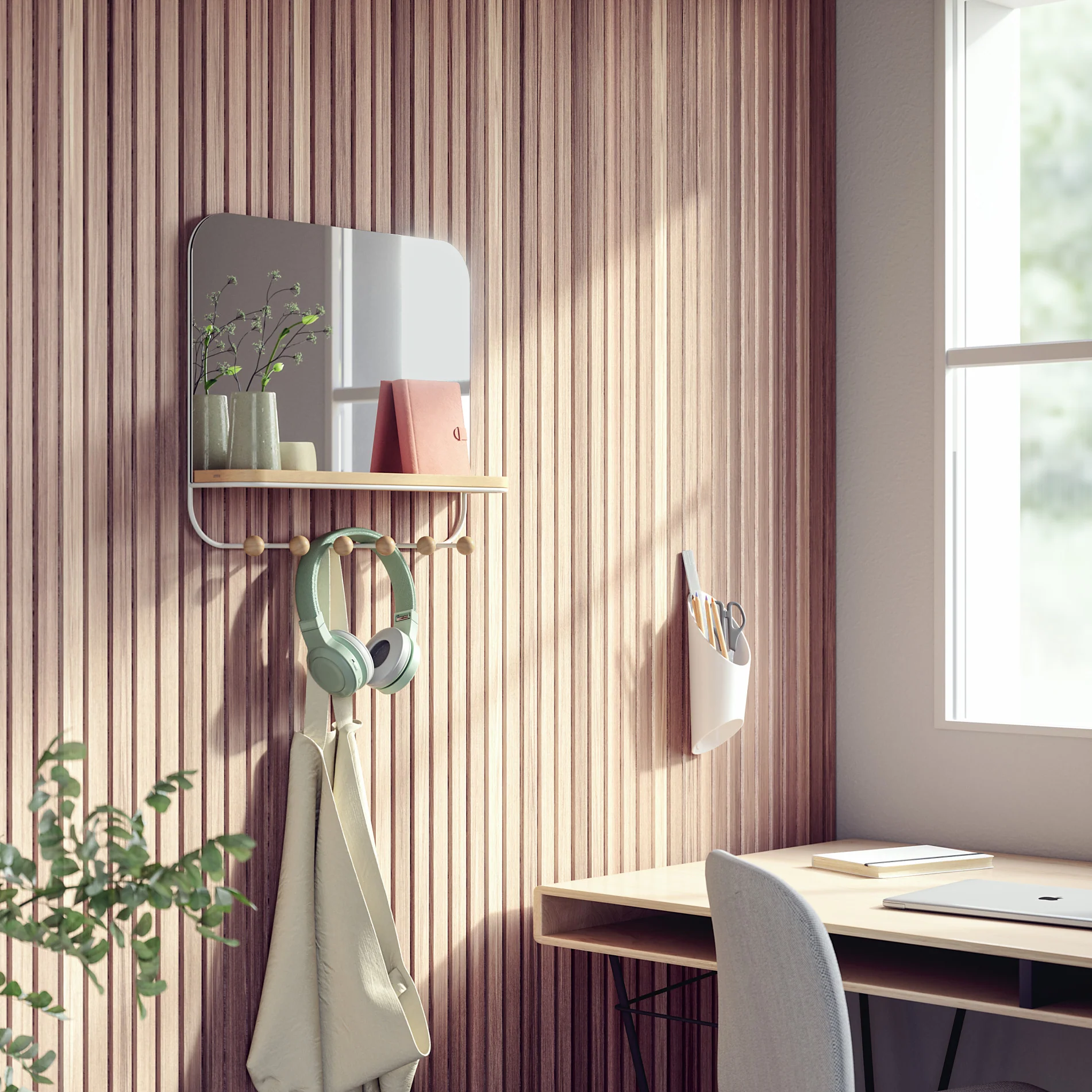 UMBRA Estique Mirror with Hooks - Image 4