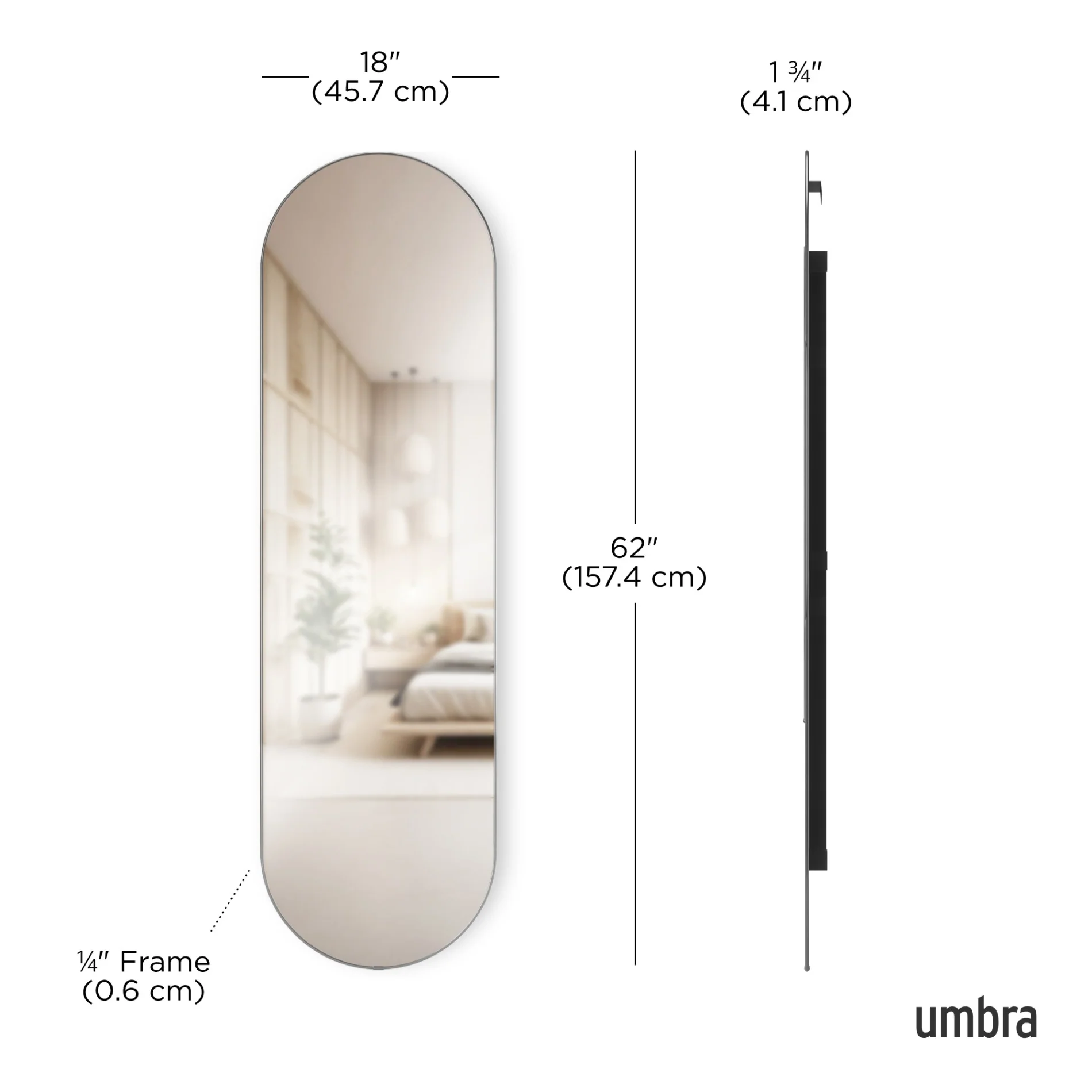 UMBRA Hubba Pill Mirror 62x18 - Image 8