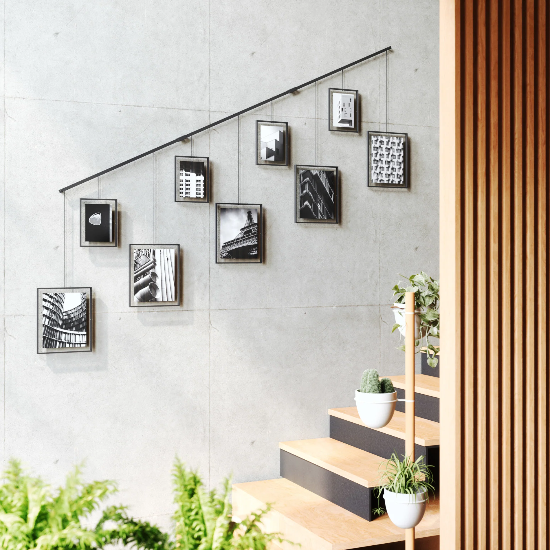 UMBRA Exhibit Wall Picture Frames, Set of 9 - Image 2