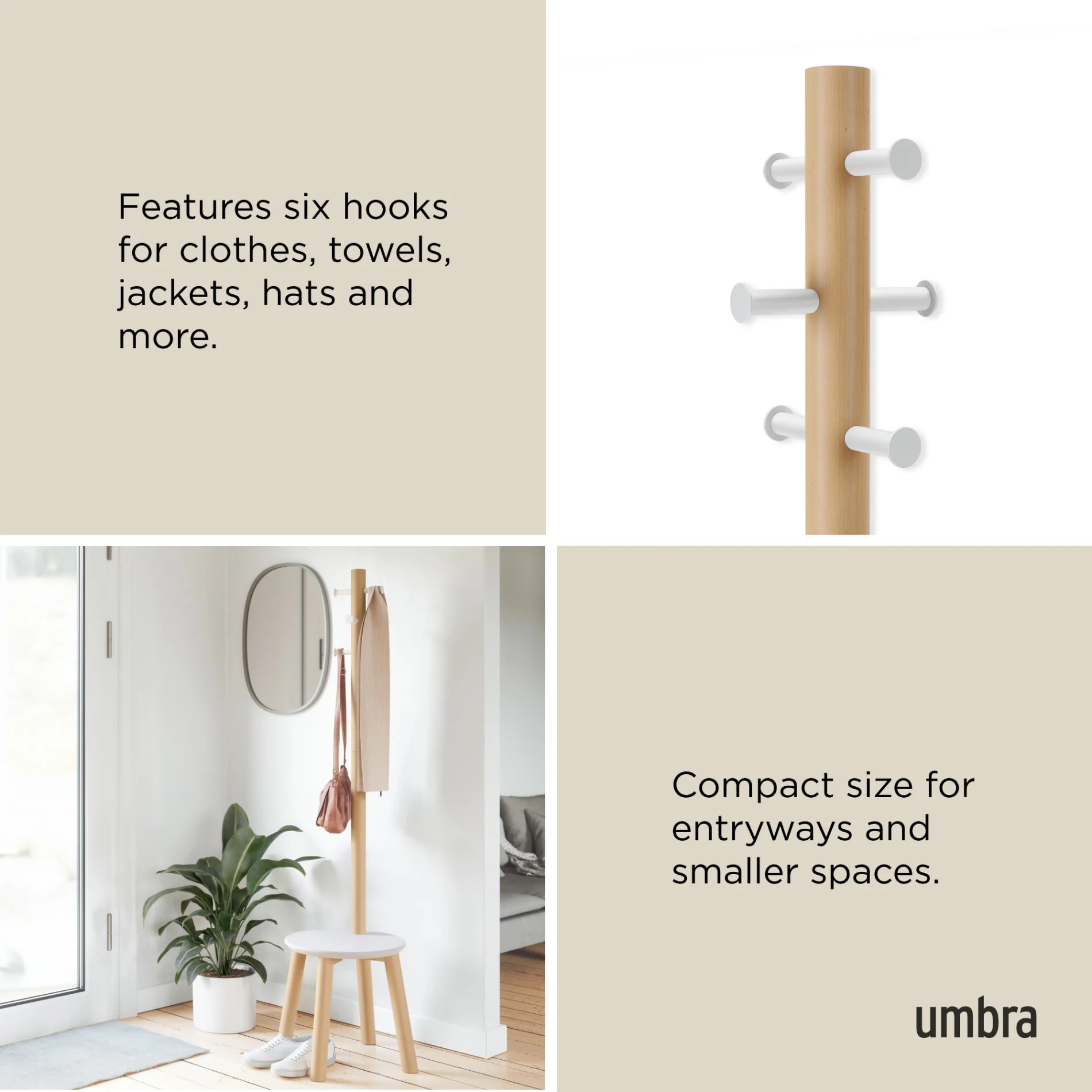 UMBRA Pillar Stool and Coat Rack - Image 9