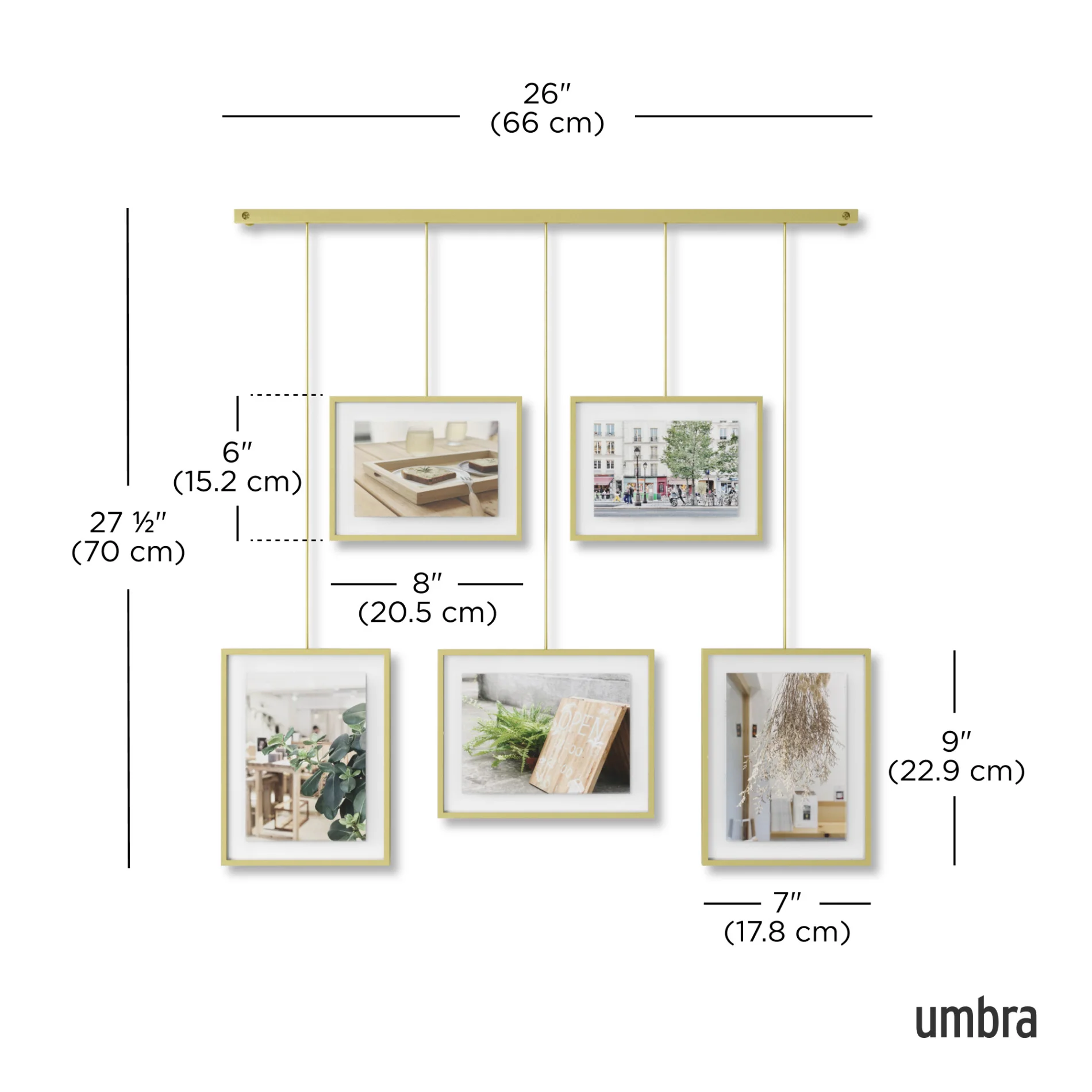 UMBRA Exhibit Wall Picture Frames, Set of 5 - Image 18