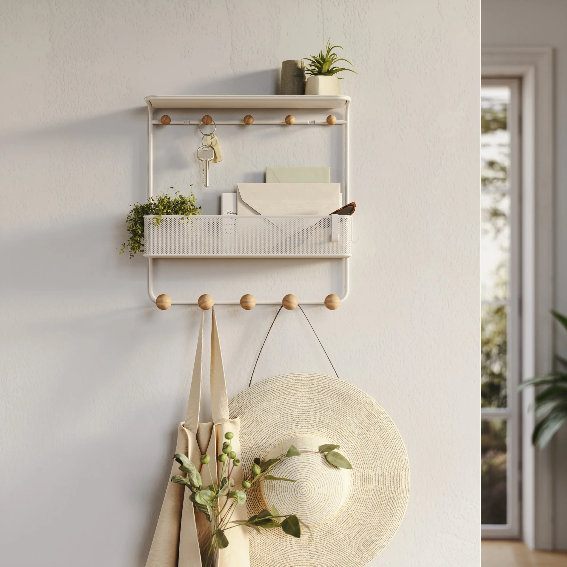 UMBRA Estique Shelf with Hooks - Image 2