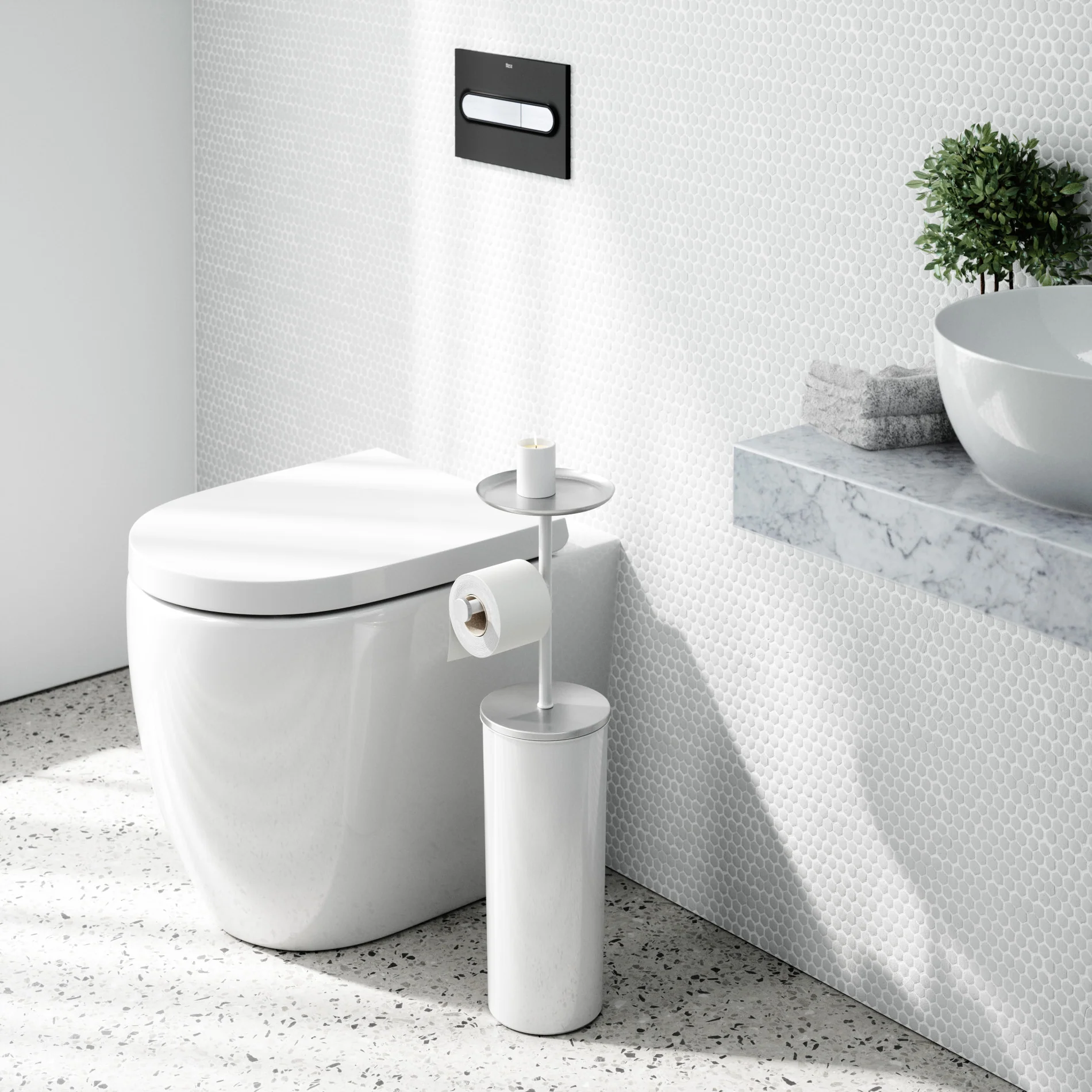 UMBRA Portaloo Toilet Paper Stand — Tray - Image 2