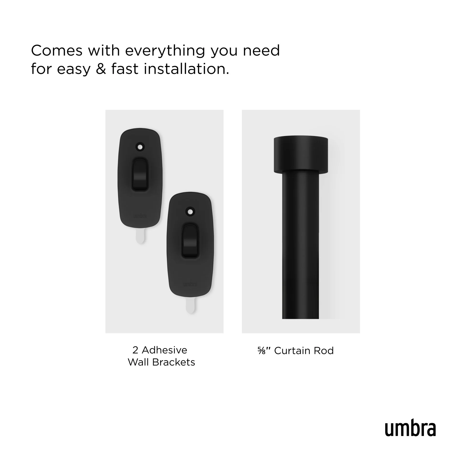UMBRA Cappa Adhera Curtain Rod — Dress - Image 6