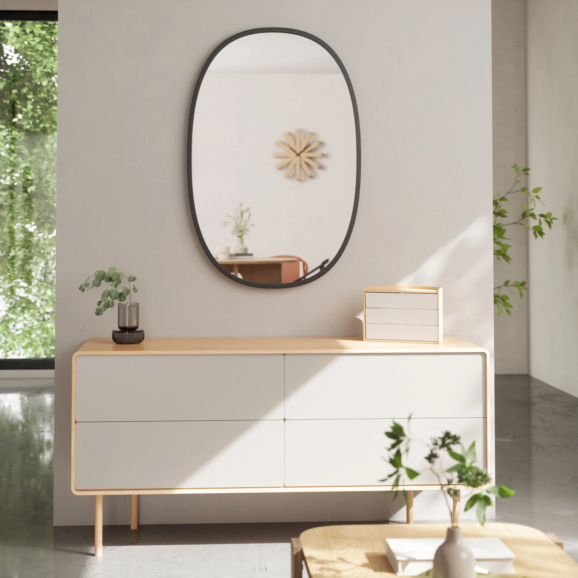 UMBRA Hub Oval Wall Mirror - Image 2