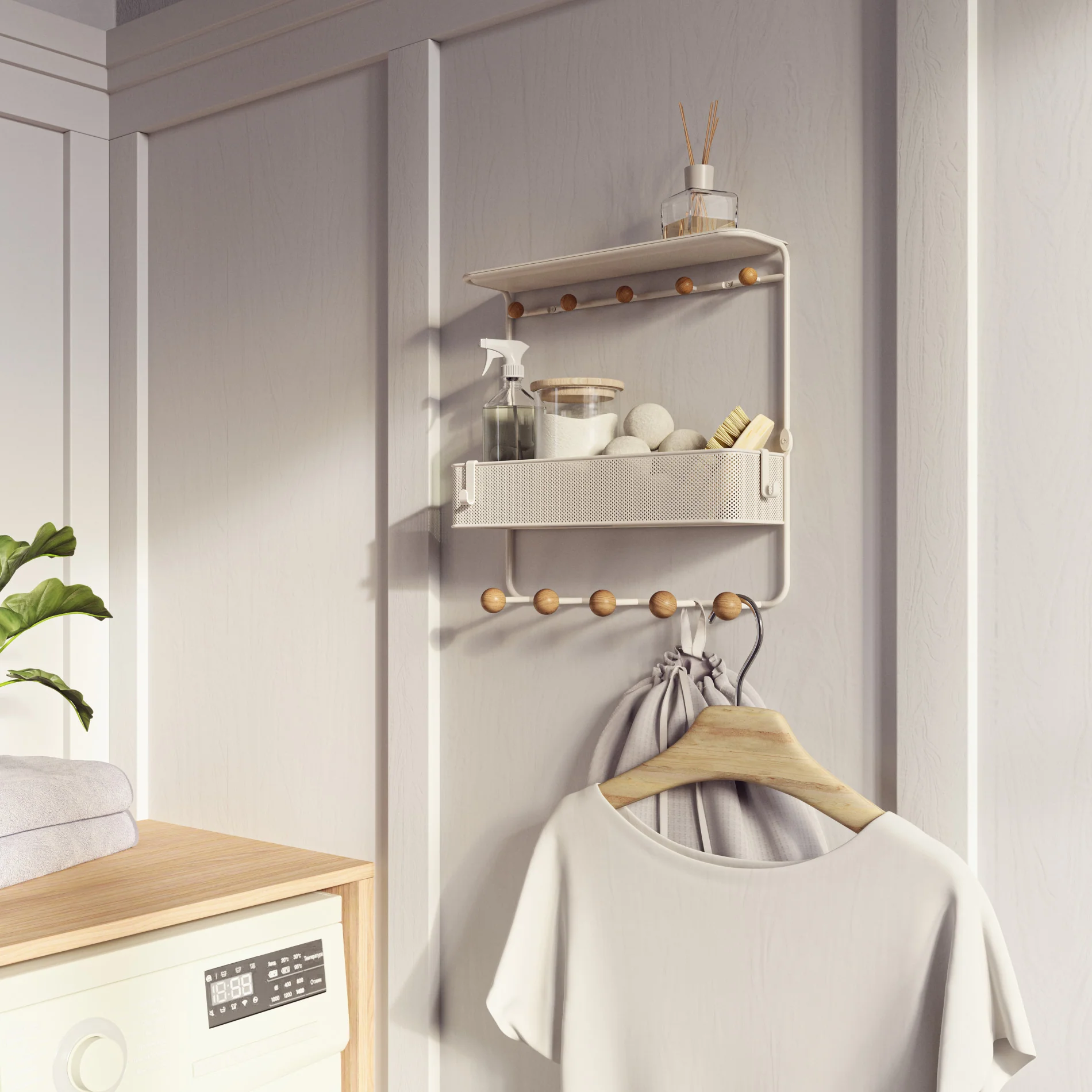 UMBRA Estique Shelf with Hooks - Image 4