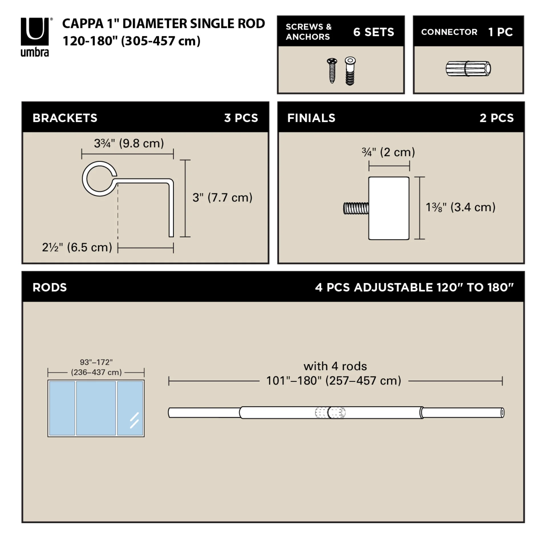 UMBRA Cappa Curtain Rod — Can - Image 5